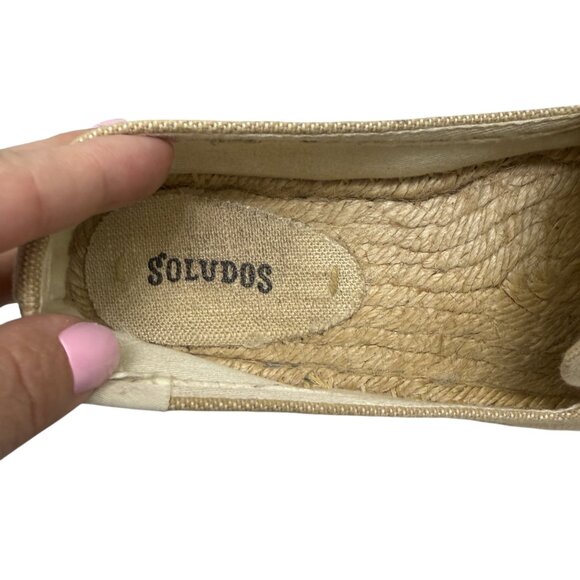 Soludos Espadrilles Owl Embroidered Embellishment Slip On Loafer Women's Sz 6.5 - Picture 6 of 9